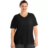 Just My Size Active Mesh Yoke Tee