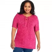 Just My Size Lace Up Tunic