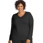 JMS Active Long Sleeve Cool Dri V-Neck Tee