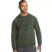 Hanes Mens 1901 Heritage Graphic Fleece V-notch Crewneck Sweatshirt