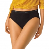 Hanes Cool Comfort 153 Womens Cotton Hi-Cut Panties 6-Pack