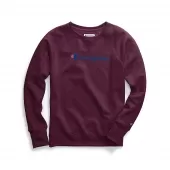 Champion Women Plus Powerblend Fleece Crew Graphic-2C Champion Script