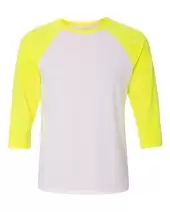 BELLA + CANVAS 3200 Unisex Three-Quarter Sleeve Baseball Tee 2 Pack