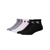Champion Men's Logo Ankle Socks, 6-Pack