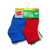 Hanes Boys Infant/Toddler Ankle 10-Pack