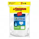 Hanes Boys TAGLESS White Briefs 7-Pack 