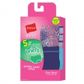 Hanes Best Girls' Soft and Cool Briefs 5-Pack 