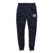 Champion Men's Powerblend Fleece Joggers, C Logo With White Chainstitch