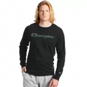 Long-Sleeve Jersey Tee, Split Script Logo