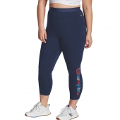 Champion Women's Plus Authentic 7/8 Leggings, Vertical Multi-color Shadow Logo