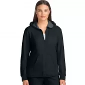 Hanes Women's French Terry High Low Zip Hoodie - Black