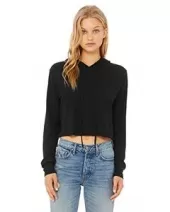 Bella + Canvas 8512 Women’s Triblend Crop LONG Sleeve Hoodie