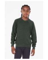 Bella + Canvas 3901Y Youth Sponge Fleece Raglan Sweatshirt