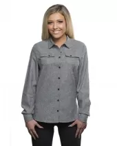 Burnside B5200 Ladies' Solid Flannel Shirt