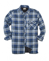 Backpacker BP7002T Men'S Tall Flannel Shirt Jacket With Quilt Lining