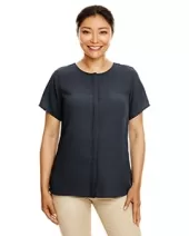 Devon & Jones DP612W Ladies' Perfect Fit Short-Sleeve Crepe Blouse