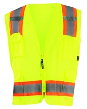 OccuNomix ECOATRN Men'S High Visibility Two-Tones Surveyor Mesh Vest