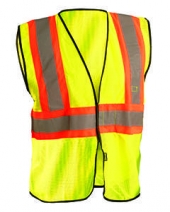 OccuNomix ECOGC2T Men'S High Visibility Value Two-Tone Safety Mesh Vest