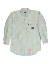 Berne FRSH21 Men'S Flame-Resistant Down Plaid Work Shirt