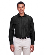 Harriton M580L Men'S Key West Long-Sleeve Performance Staff Shirt