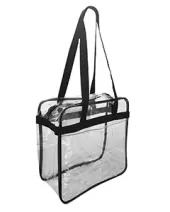 Liberty Bags OAD5005 Oad Clear Tote W/ Zippered Top