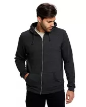 US Blanks US8010 Unisex Heavyweight Loop Terry Full-Zip Hooded Sweatshirt