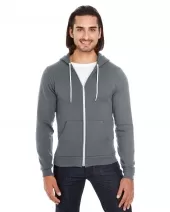 American Apparel F497 Unisex Flex Fleece USA Made Zip Hoodie