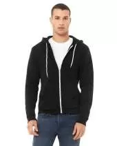 Bella + Canvas 3739 Unisex Poly-Cotton Fleece Full-Zip Hoodie