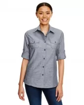 Burnside B5255 Ladies Chambray Woven Shirt