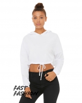 Bella + Canvas B6512 Fast Fashion Ladies' Cinched Cropped Hooded T-Shirt