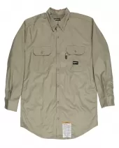 Berne FRSH10T Men's Tall Flame-Resistant Button Down Work Shirt