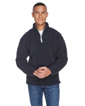 J America JA8454 Adult Epic Sherpa Quarter-Zip