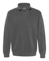 Comfort Colors 1580 Unisex Garment-Dyed Quarter-Zip Sweatshirt 2 Pack