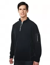 Tri Mountain 7115 Fairbanks Men'S Micro Fleece Quarter Ziper Pullover