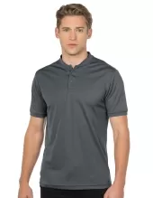Tri Mountain K015 Men'S Mini-Pique Performance Henley Polo