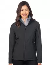 Tri Mountain Lb8988 Sienna Women'S Soft Shell Velour Hooded Jacket