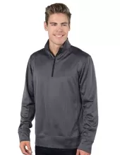 Tri Mountain K527 Harris Men'S Herringbone Quarter-Zip Pullover