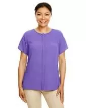 Devon & Jones DP612W Ladies' Perfect Fit Short-Sleeve Crepe Blouse