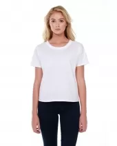 StarTee Drop Ship ST1017 Ladies' 3.5 oz., 100% Cotton Raw-Neck Boxy T-Shirt