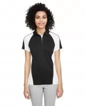 Harriton M385W Ladies' Advantage Snag Protection Plus IL Colorblock Polo