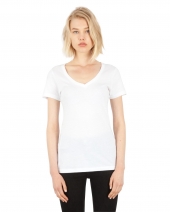 Simplex Apparel Drop Ship SI1020 Ladies' Combed Ring-Spun Cotton Deep-V T-Shirt