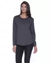 StarTee Drop Ship ST1472 Ladies' CVC Melrose Long-Sleeve T-Shirt