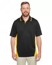 Harriton M386T Men's Tall Flash Snag Protection Plus IL Colorblock Polo
