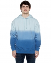 Beimar Drop Ship PD102RD Unisex 8.25 oz. 80/20 Cotton/Poly Triple Dipped Pigment-Dyed Hooded Sweatshirt