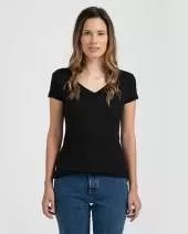 Tultex 244 Women's Poly-Rich V-Neck T-Shirt