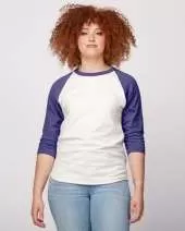 Tultex 245 Unisex Fine Jersey Raglan T-Shirt