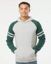 Jerzees NuBlend Varsity Color-Block Hooded Sweatshirt - 97CR