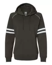 J America 8645JA Ladies Varsity Pullover Hooded Sweatshirt