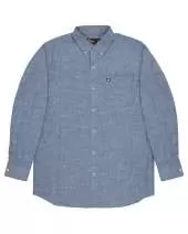 Berne SH28 Men's Foreman Flex180 Chambray Button-Down Woven Shirt