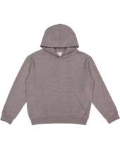 LAT 2296 Youth Fleece Hooded Pullover Sweatshirt With Pouch Pocket
